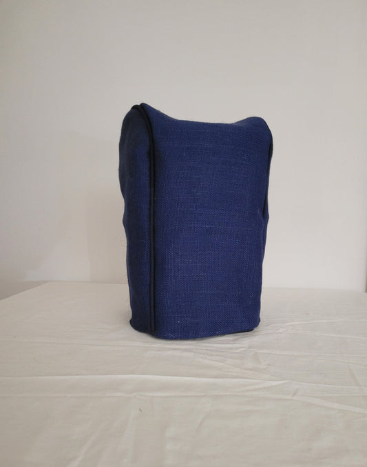 Navy Burlap Coffee Maker Cover