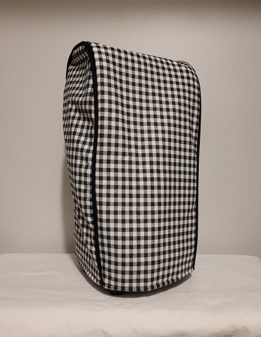 Black Check Food Processor Cover