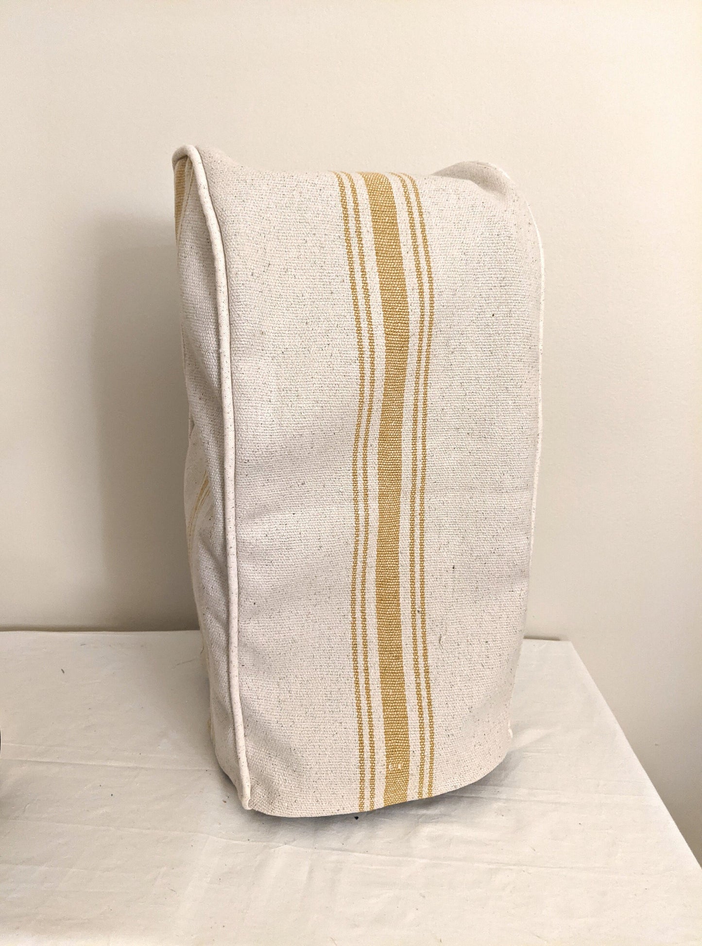 Gold Feedsack Coffee Maker Cover