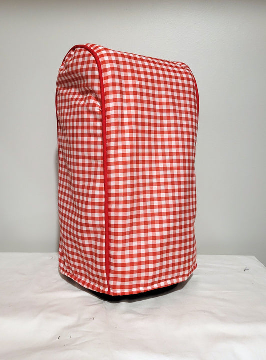 Red Check Coffee Maker Cover