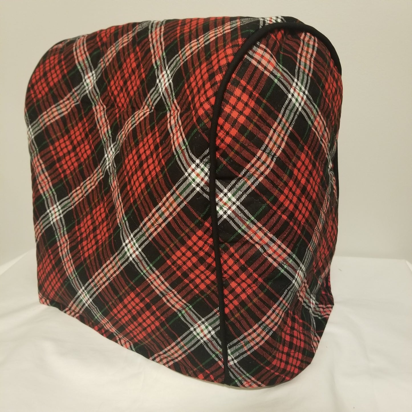 Red and Black Plaid Quilted Kitchenaid Cover