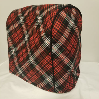 Red and Black Plaid Quilted Kitchenaid Cover