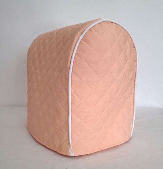 Peach Quilted Tea Kettle Cover