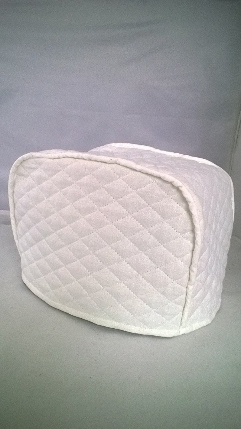 White Quilted Toaster Cover