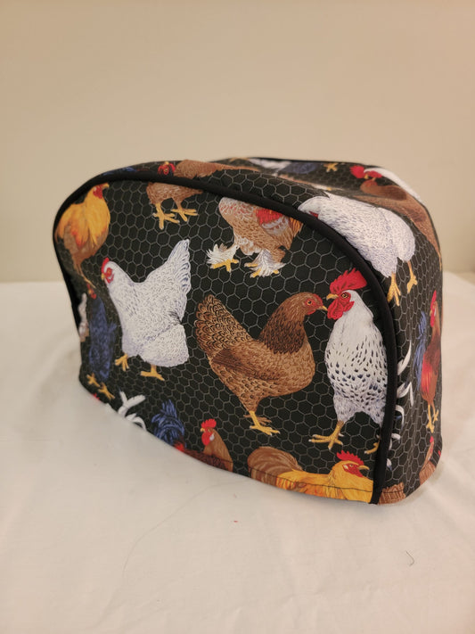 Dark Rooster Toaster Cover