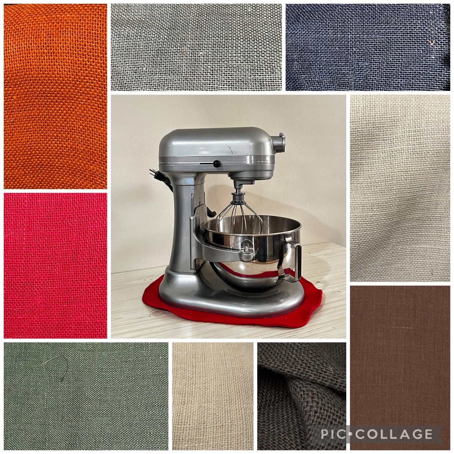 Burlap Kitchenaid Mover