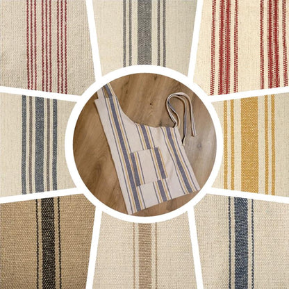 Farmhouse Style Feedsack Apron, 2 Large Pockets, One Size Fits All