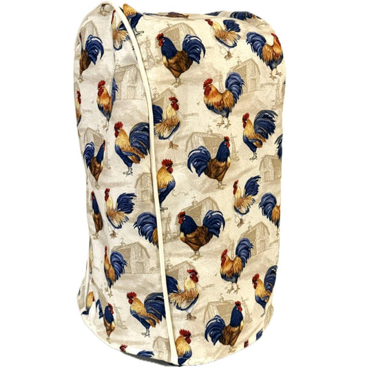 White Rooster Food Processor Cover