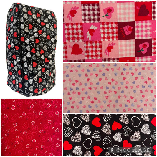 Valentines Coffee Maker Cover