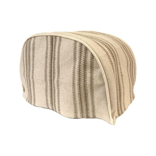 Tan 12 Stripe Feedsack Ninja Foodi Grill Cover