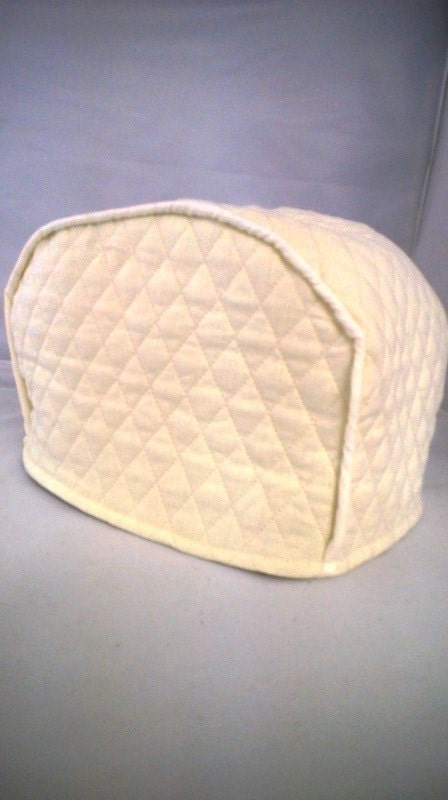 Cream Quilted Toaster Cover