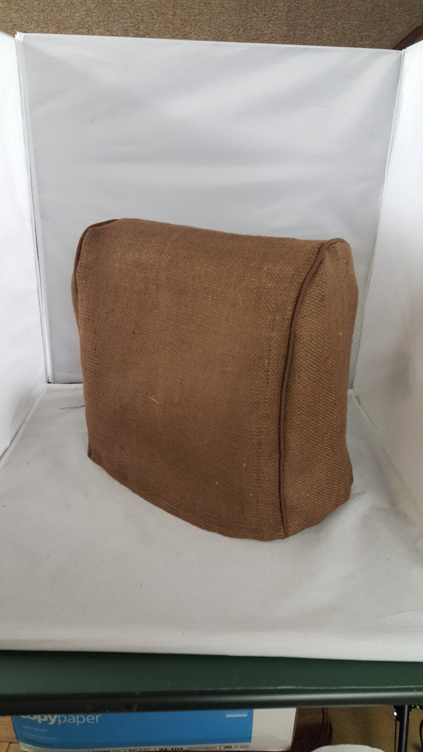 Brown Burlap Sunbeam MixMaster Cover